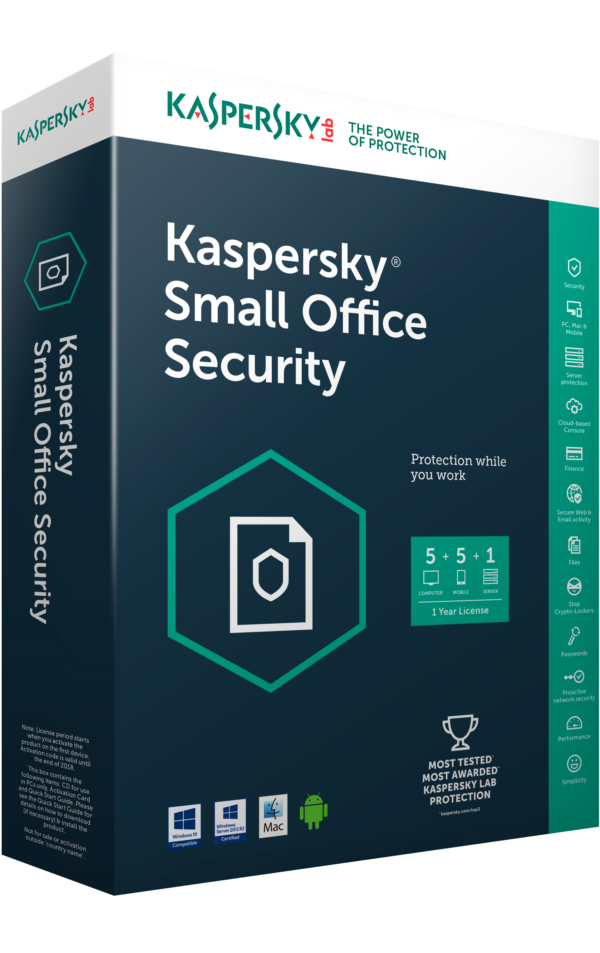 KASPERSKY SMALL OFFICE SECURITY (KSOS) - Phần mềm bản quyền SOFT365