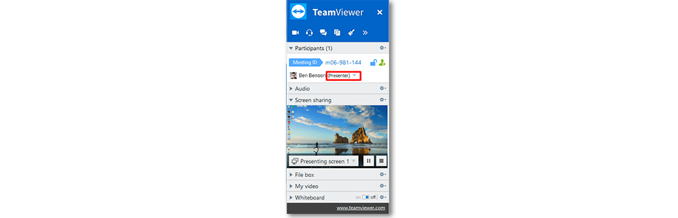 TeamViewer Meeting tip 02